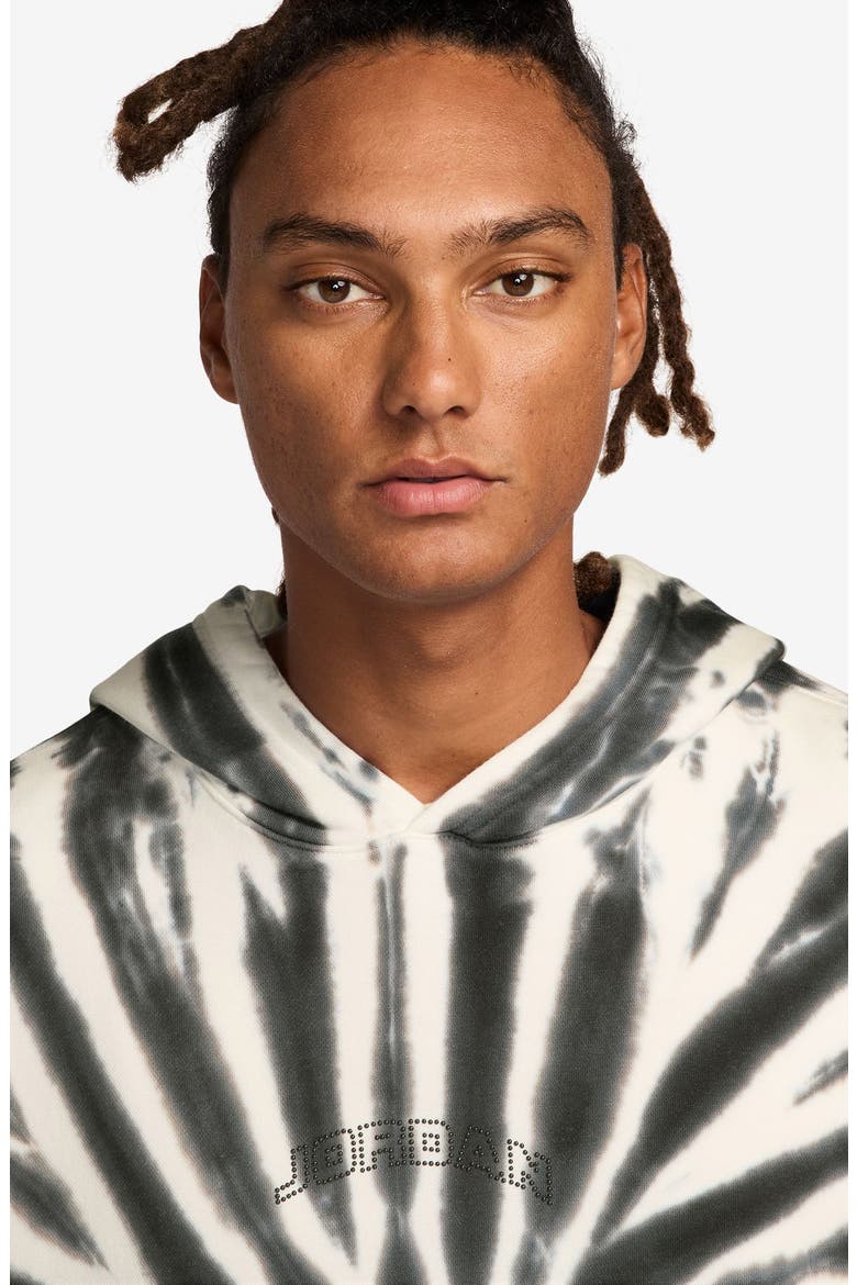 Brooklyn Oversize Festival Tie Dye Fleece Hoodie, Alternate, color, SAIL/ OFF NOIR/ BLACK
