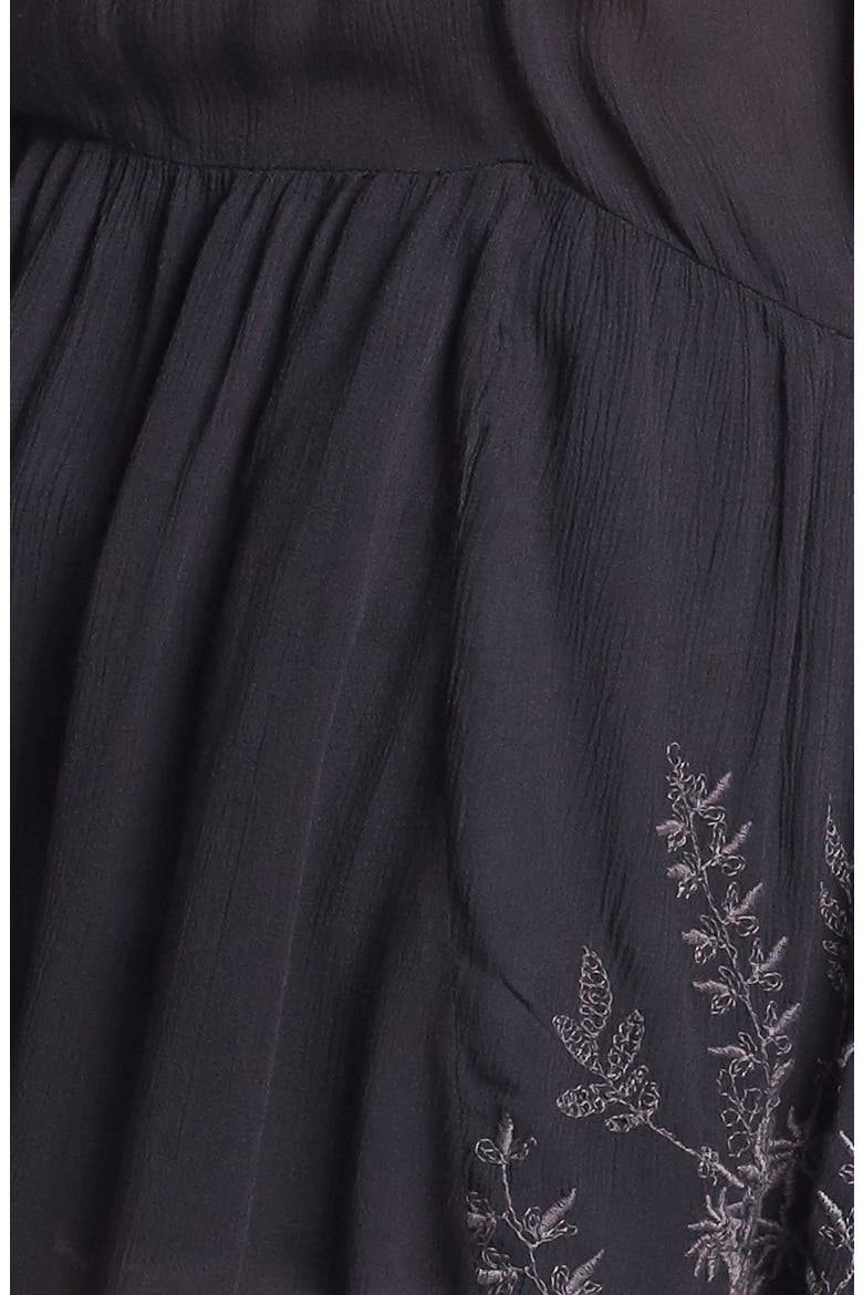 'Meadows of Medallion' Slip Dress, Alternate, color, WASHED BLACK