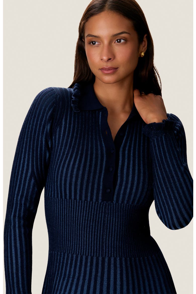 Faith Two-Toned Sweater Dress, Alternate, color, Azure/Maritime
