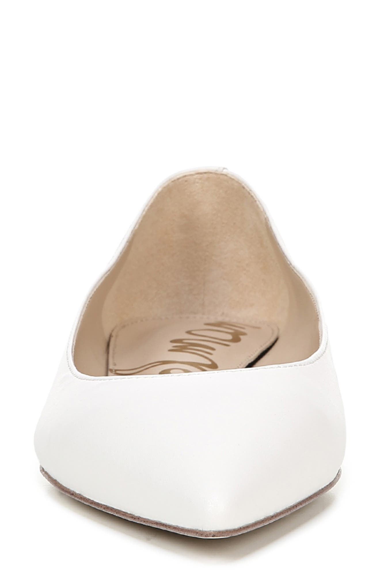 Sally Flat, Alternate, color, BRIGHT WHITE NAPPA LEATHER