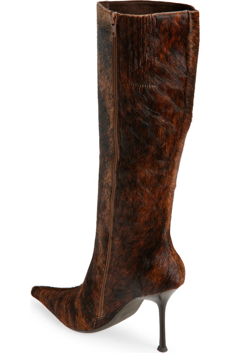 Jeffrey Campbell Darling Pointed Toe Boot, Alternate, color, Black Brown Longhair