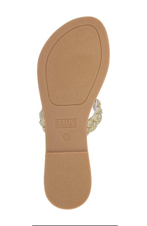 Shop Mia Limited Edition Toya Toe Loop Sandal In White