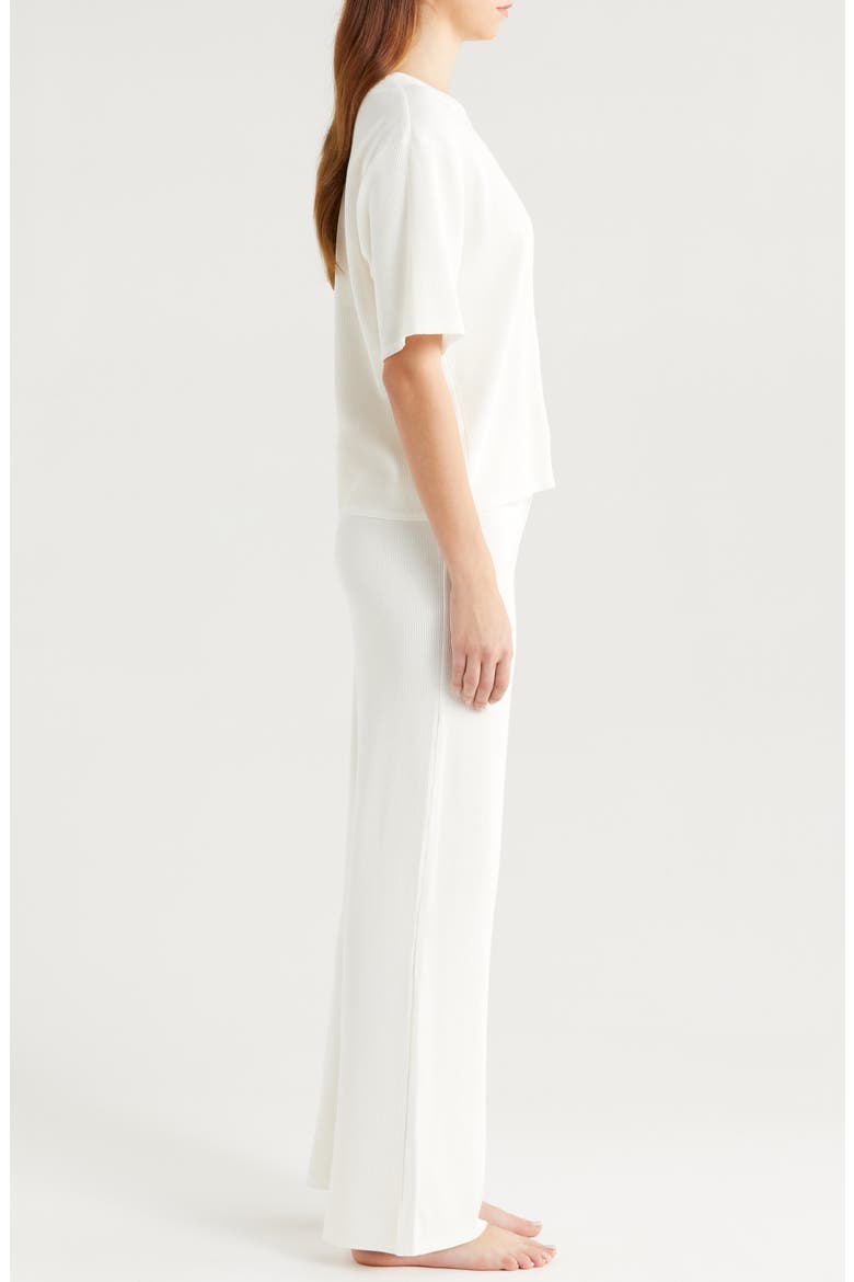 Thermal Knit Pajamas, Alternate, color, ECRU
