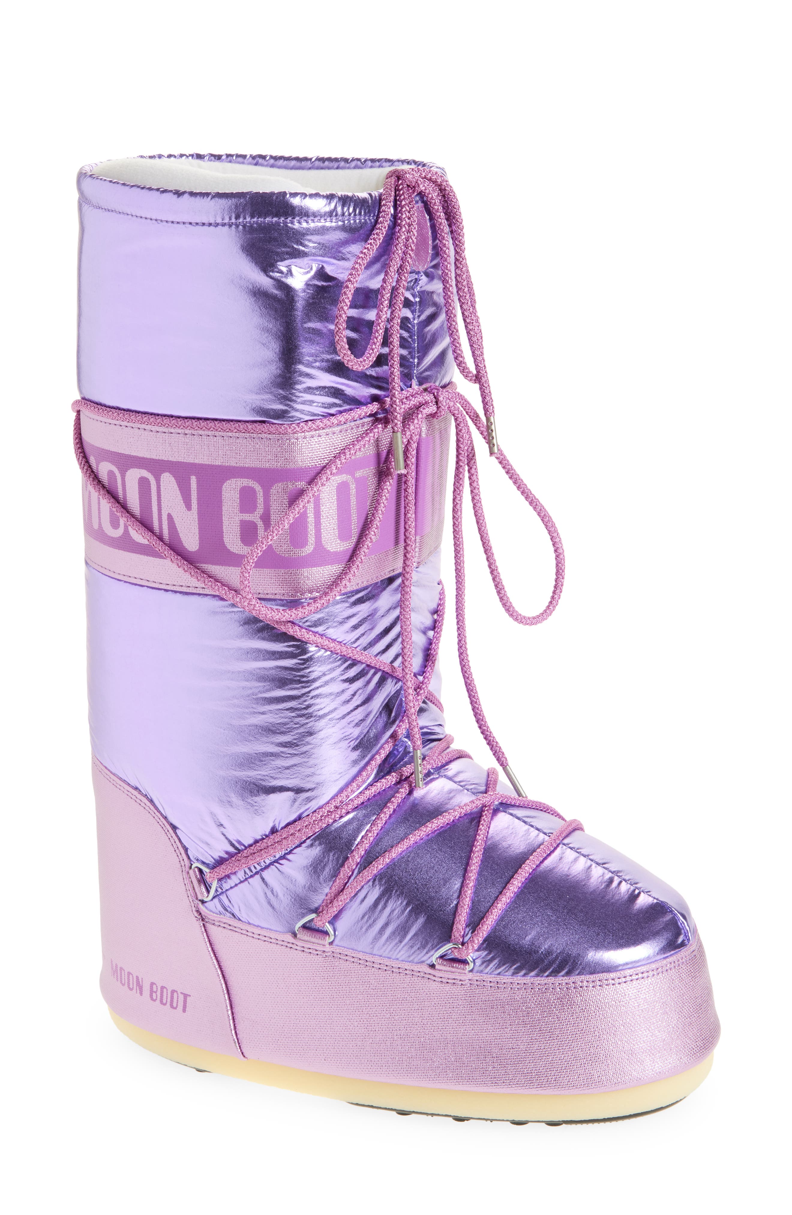 Moon Boot<sup>®</sup> Icon Metallic Boot, Main, color, 
