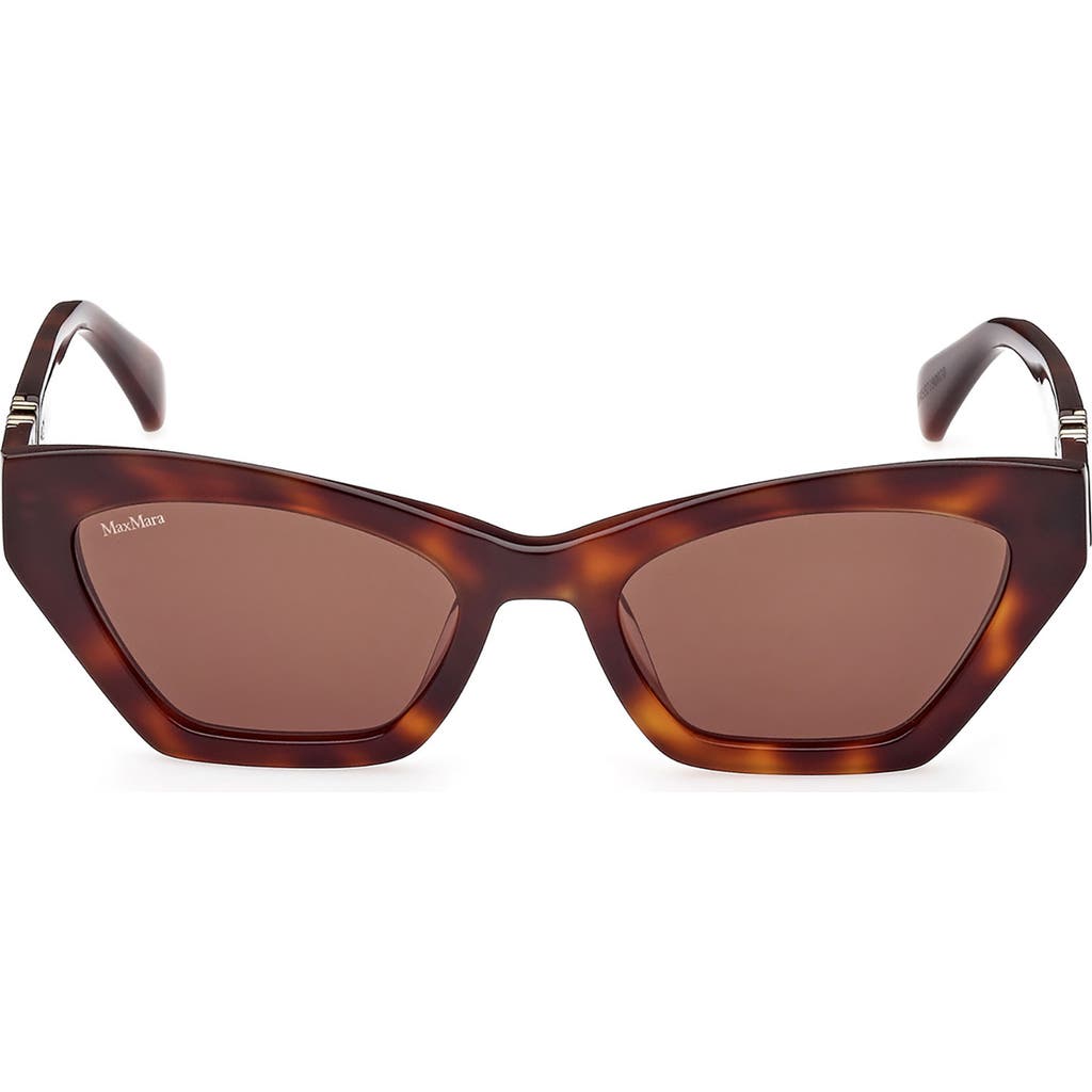 Max Mara 52mm Cat Eye Sunglasses In Brown