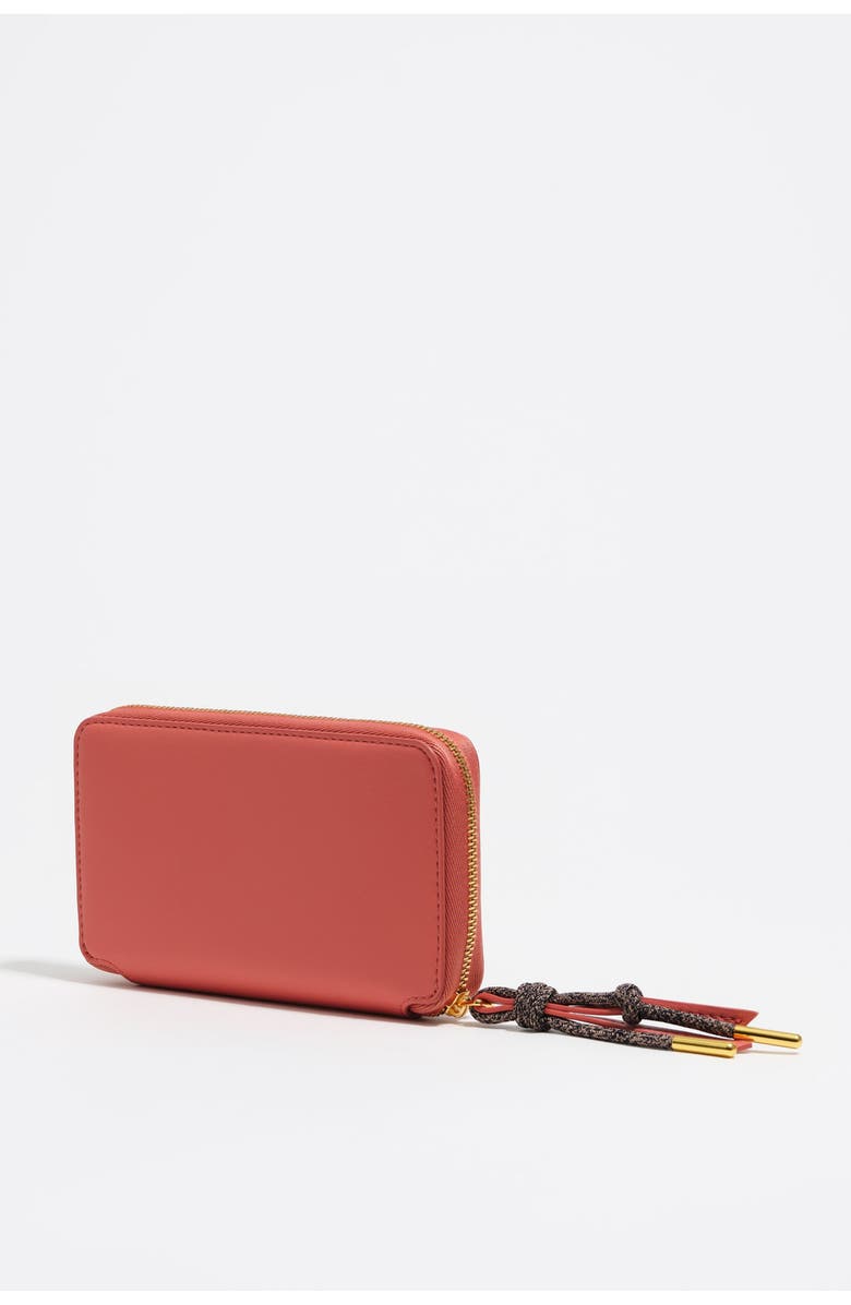 Bimba y Lola Leather upper wallet, Alternate, color, Chewing Gum Pink