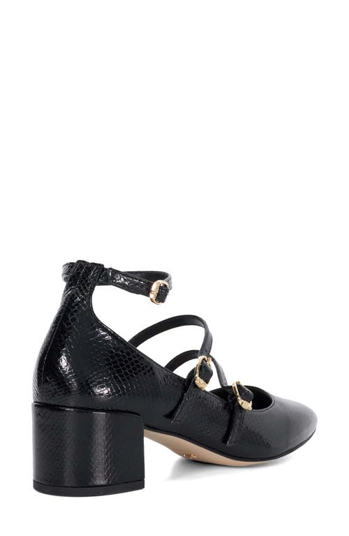 Dune London Approach Ankle Strap Pump In Black