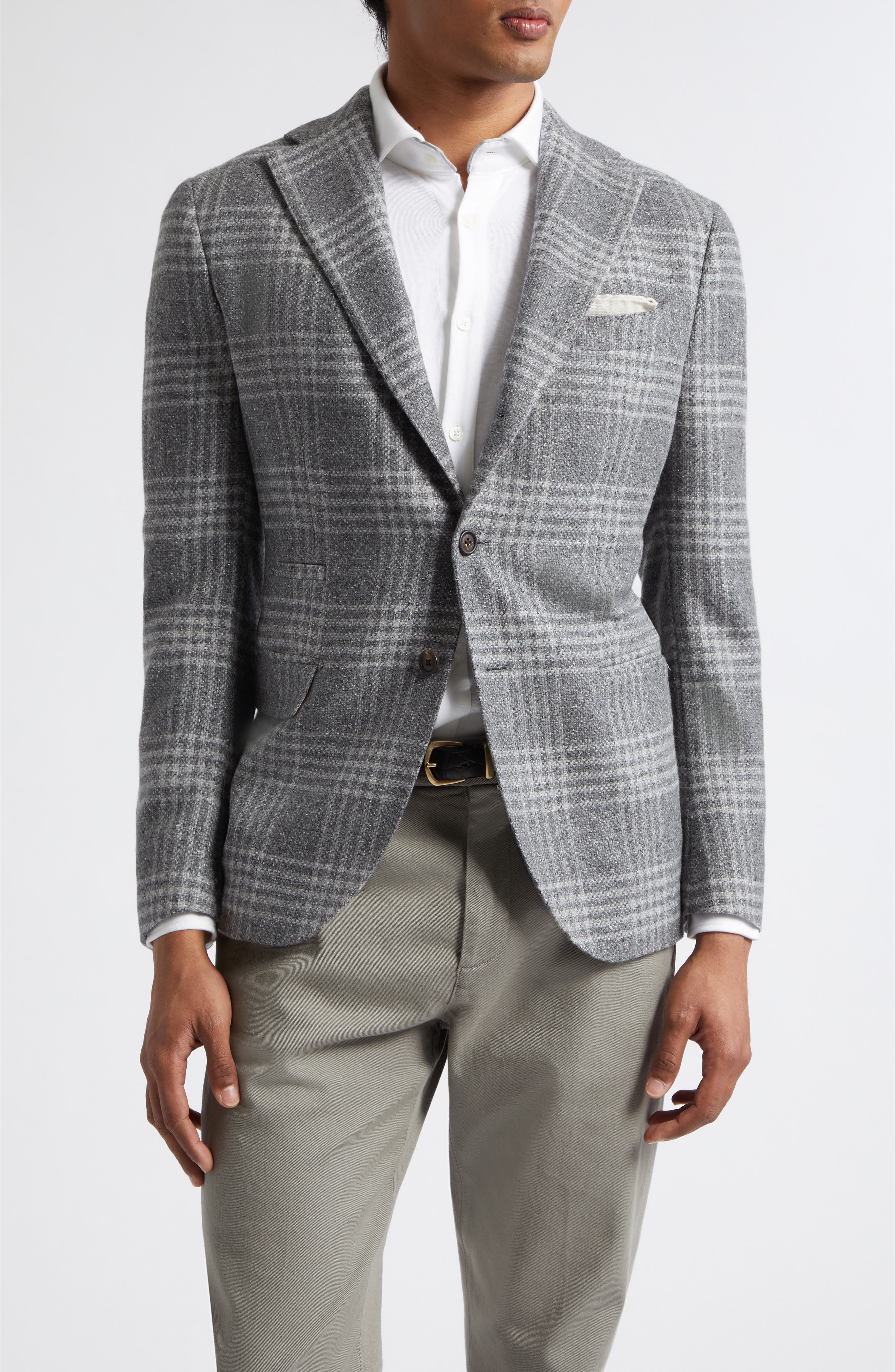 selected 14 MED MELANGE GRAY