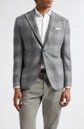 Eleventy Plaid Cashmere & Silk Sport Coat