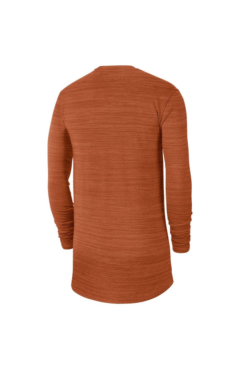 Nike Men's Nike Texas Orange Texas Longhorns 2021 Sideline Velocity Performance Long Sleeve T-Shirt, Alternate, color, 