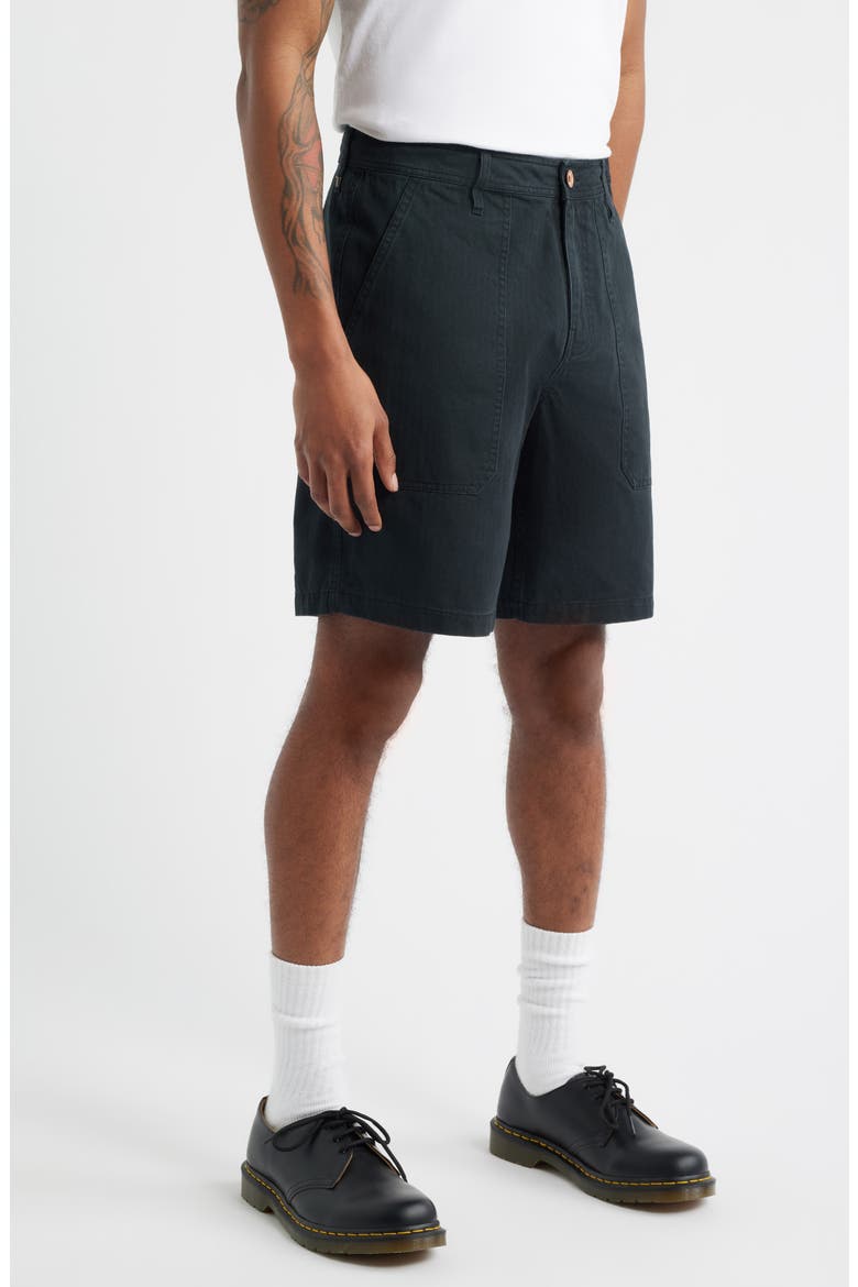 Surplus Cotton Shorts, Alternate, color, WASHED BLACK