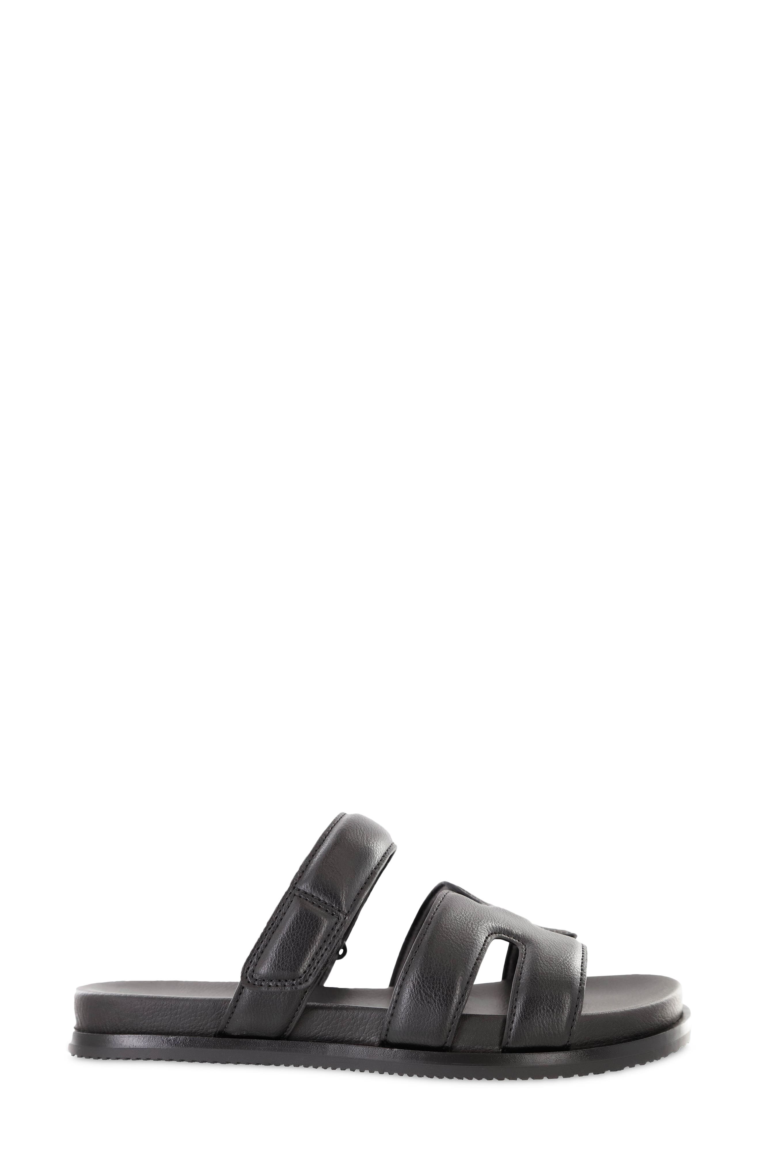Venezia Strappy Slide Sandal, Alternate, color, BLACK