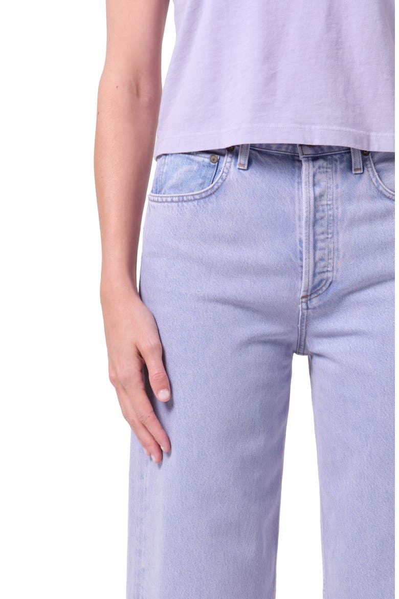 Ren High Waist Ankle Wide Leg Jeans, Alternate, color, AURA
