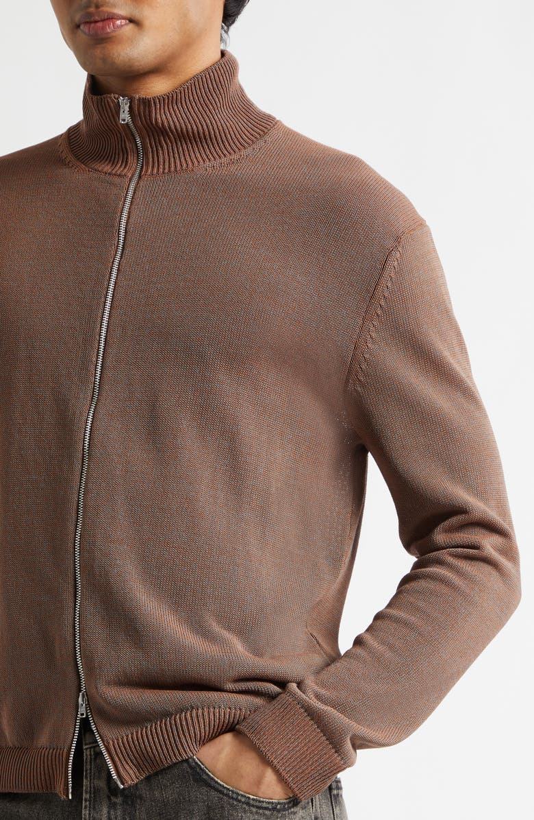 OUR LEGACY Float Funnel Cotton Blend Cardigan, Alternate, color, Cangiante Copper Tech Cotton