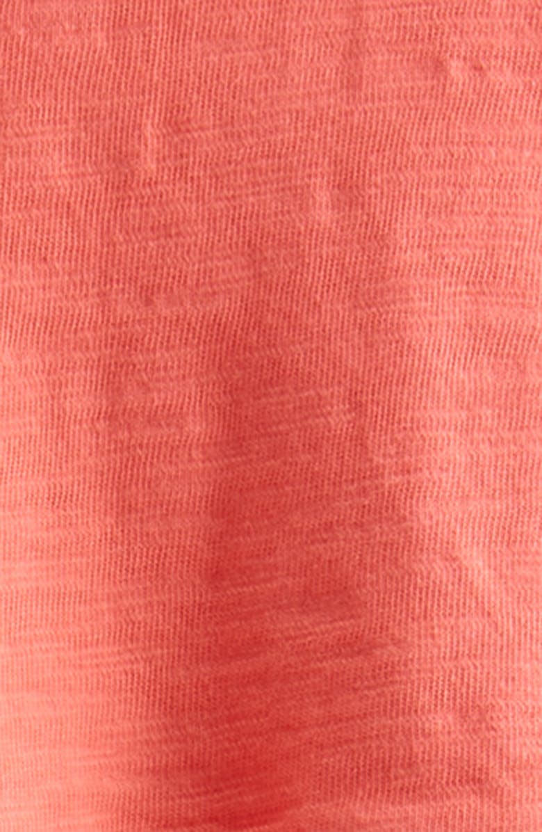 Tucker + Tate Peplum T-Shirt & Leggings Set, Alternate, color, Coral- Purple Stripe