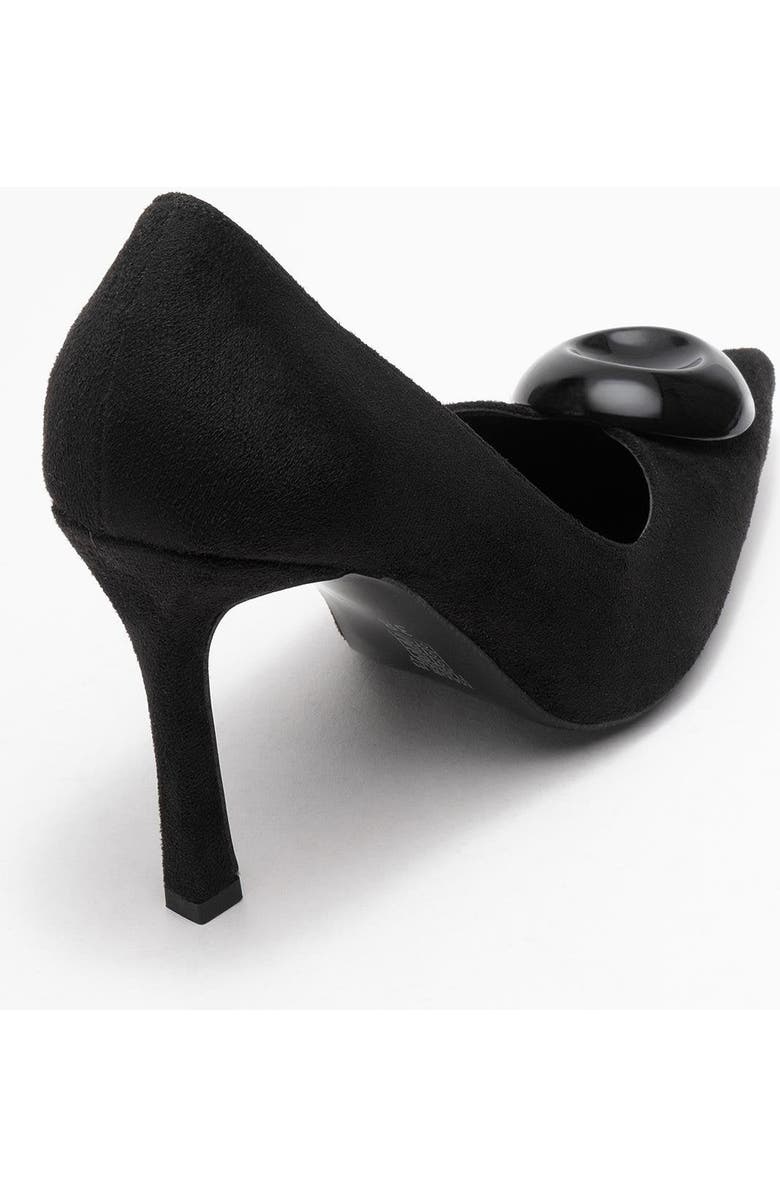 Prologue Shoes Jordana Pointed Toe Pump, Alternate, color, Black Suede