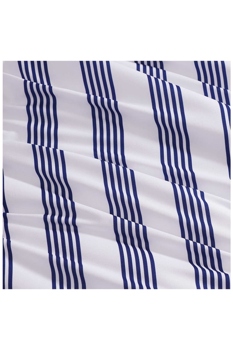 Campus Stripe 4-Piece Bedding Set, Alternate, color, WHITE/ BLUE