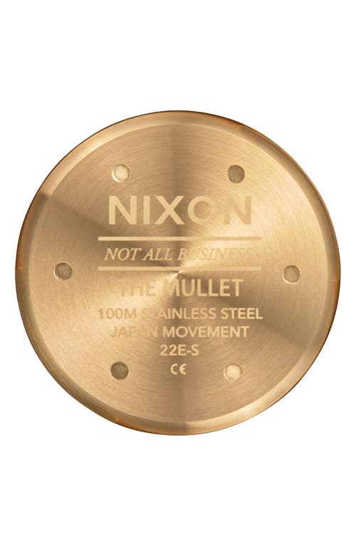 Nixon Mullet Silicone Strap Watch In Black