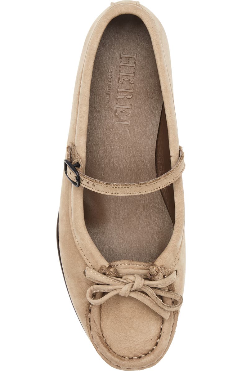 HEREU Roses Mary Jane Flat, Alternate, color, Caramel