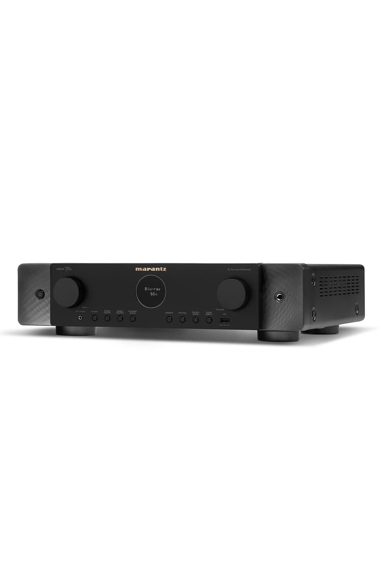 Cinema 70s Slimline 7.2 Channel 8K Home Theater Receiver with Dolby Atmos, DTSX, and HEOS Built-In, Alternate, color, Black