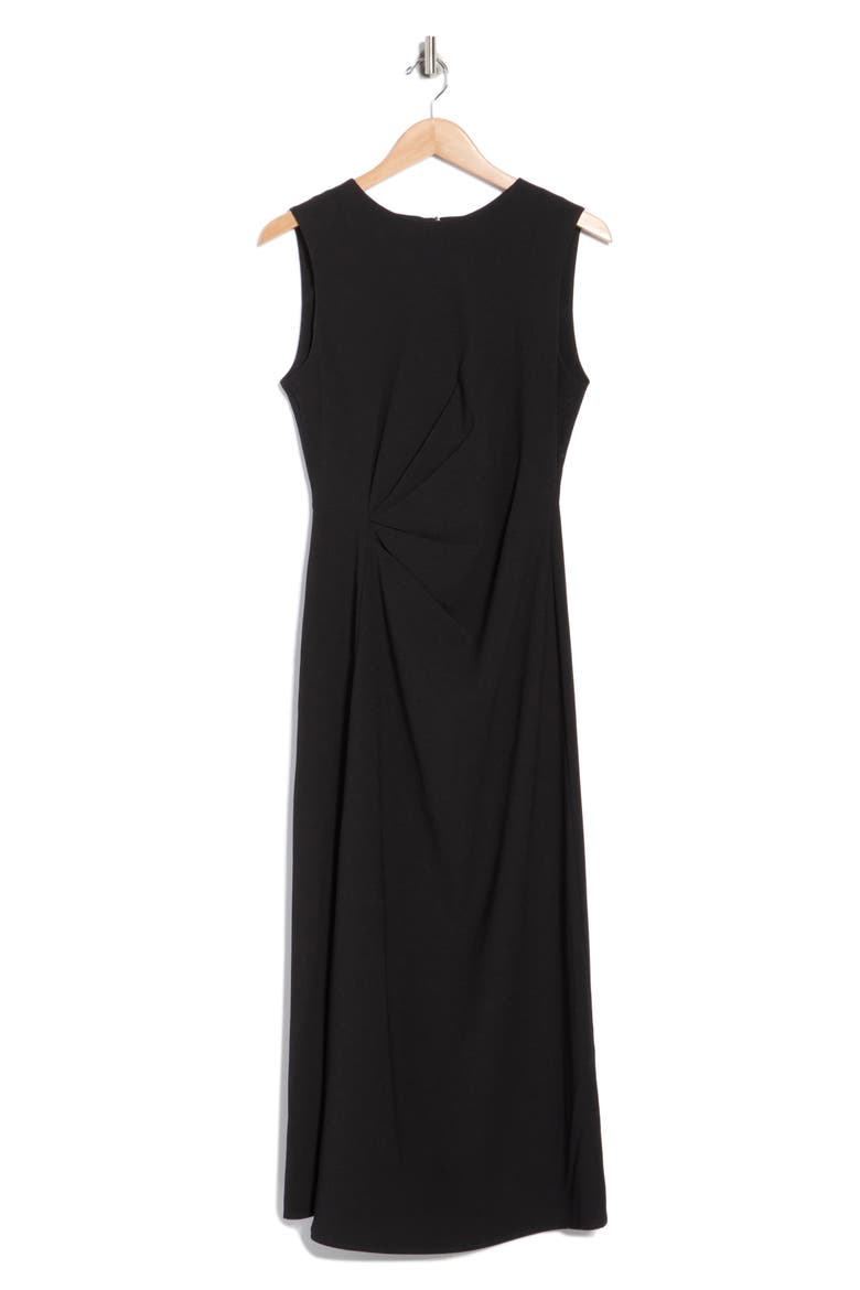 Side Ruched Sleeveless Dress, Alternate, color, BLACK