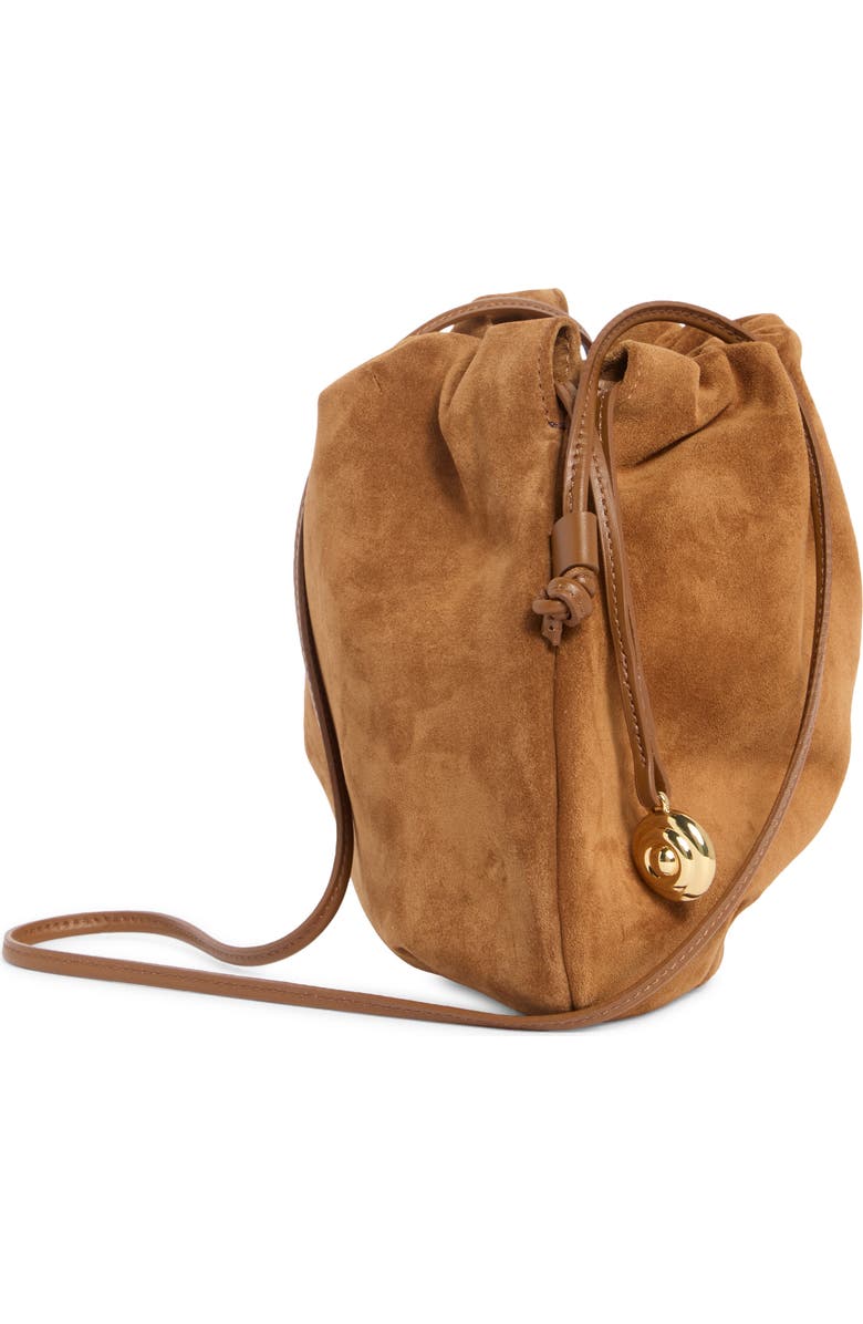 LIFFNER Charm Suede Bucket Bag, Alternate, color, Saddle Brown