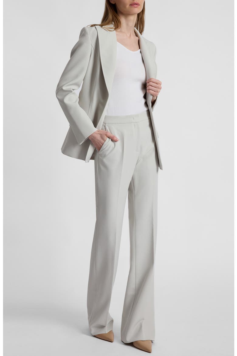 Bethany Flared Pant in Soft Stretch Crepe, Alternate, color, ASH