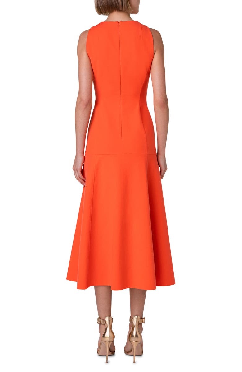 Akris Drop Waist Sleeveless A-Line Dress, Alternate, color, 