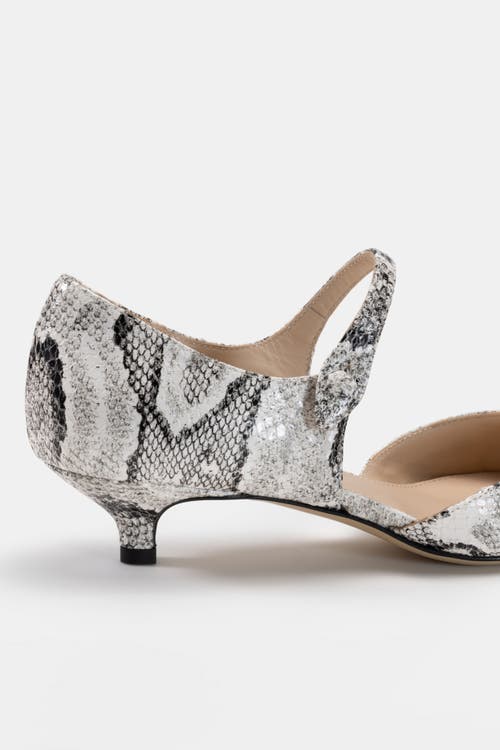 Bells & Becks Nadia Kitten Heel Mary Jane Pump In Gray