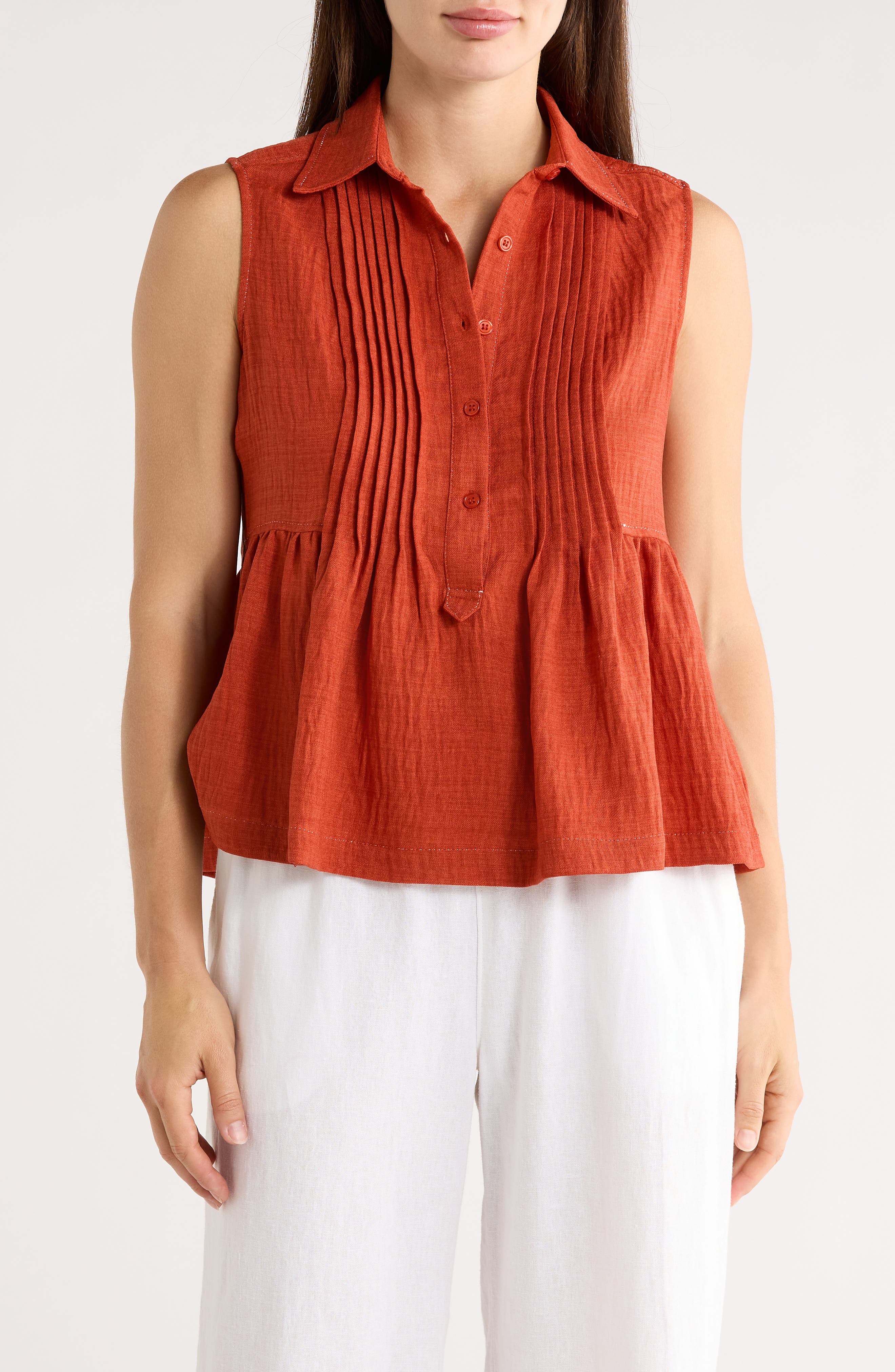 Sleeveless Peplum Top - image 5