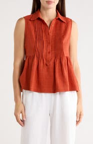 MAX STUDIO Sleeveless Peplum Top