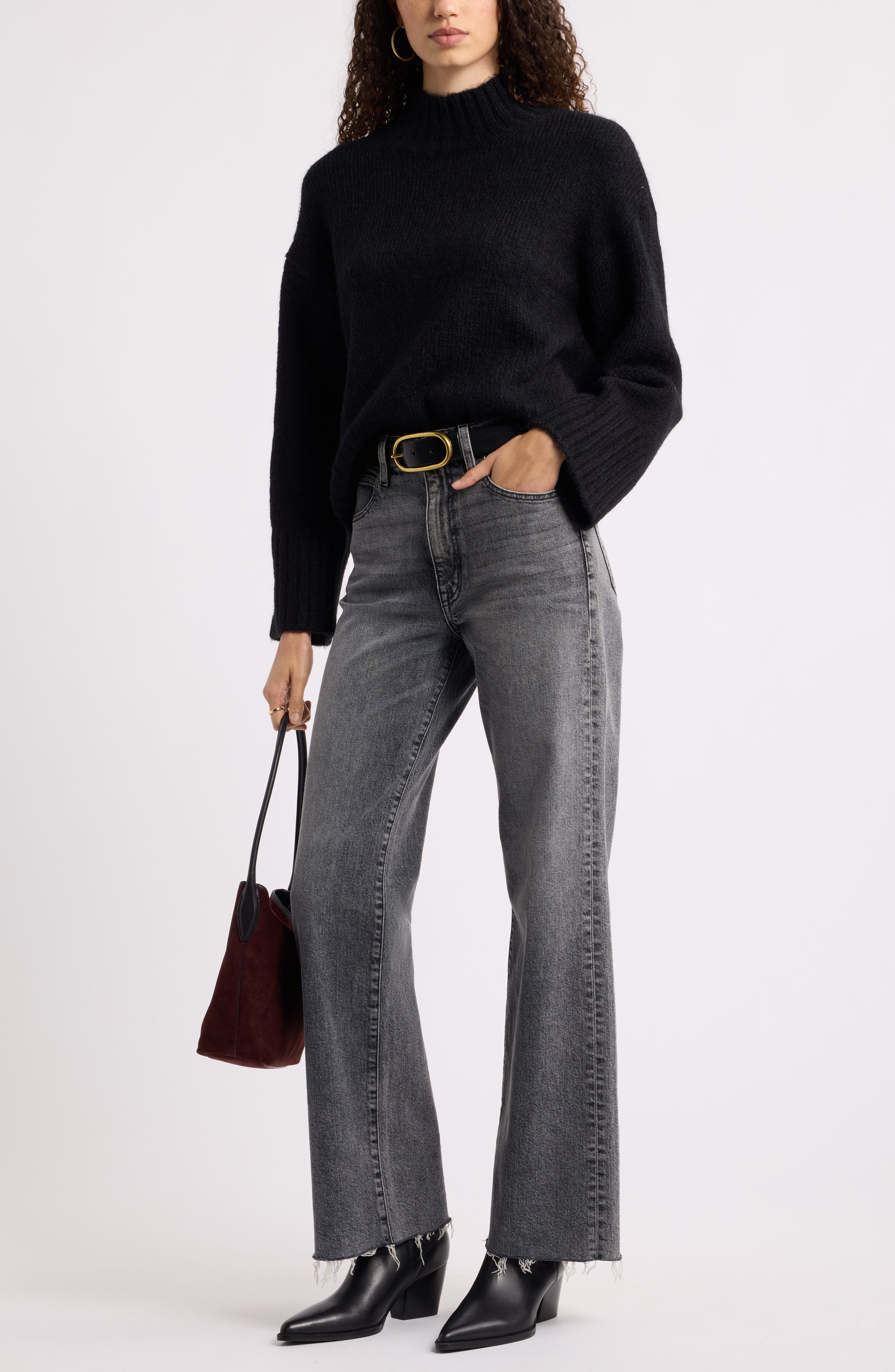 Treasure & Bond Funnel Neck Sweater (Women) | Nordstrom