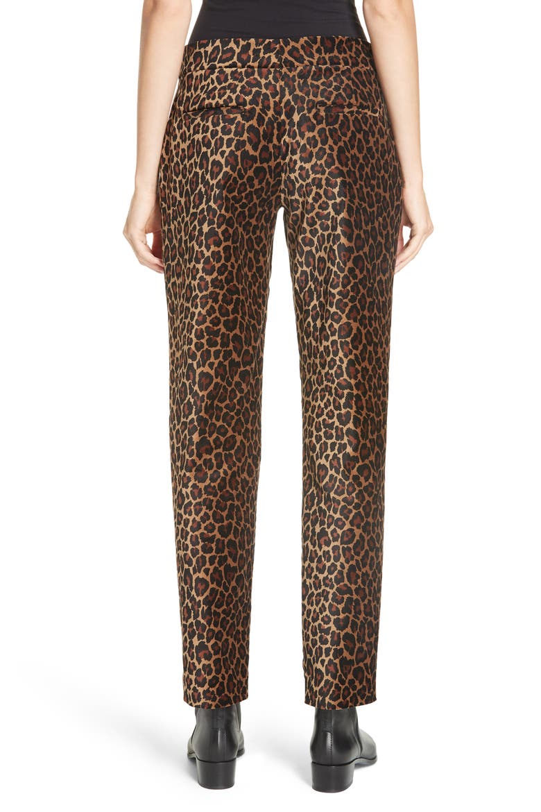 Harrison Marina Leopard Print Pants, Alternate, color, NATURAL