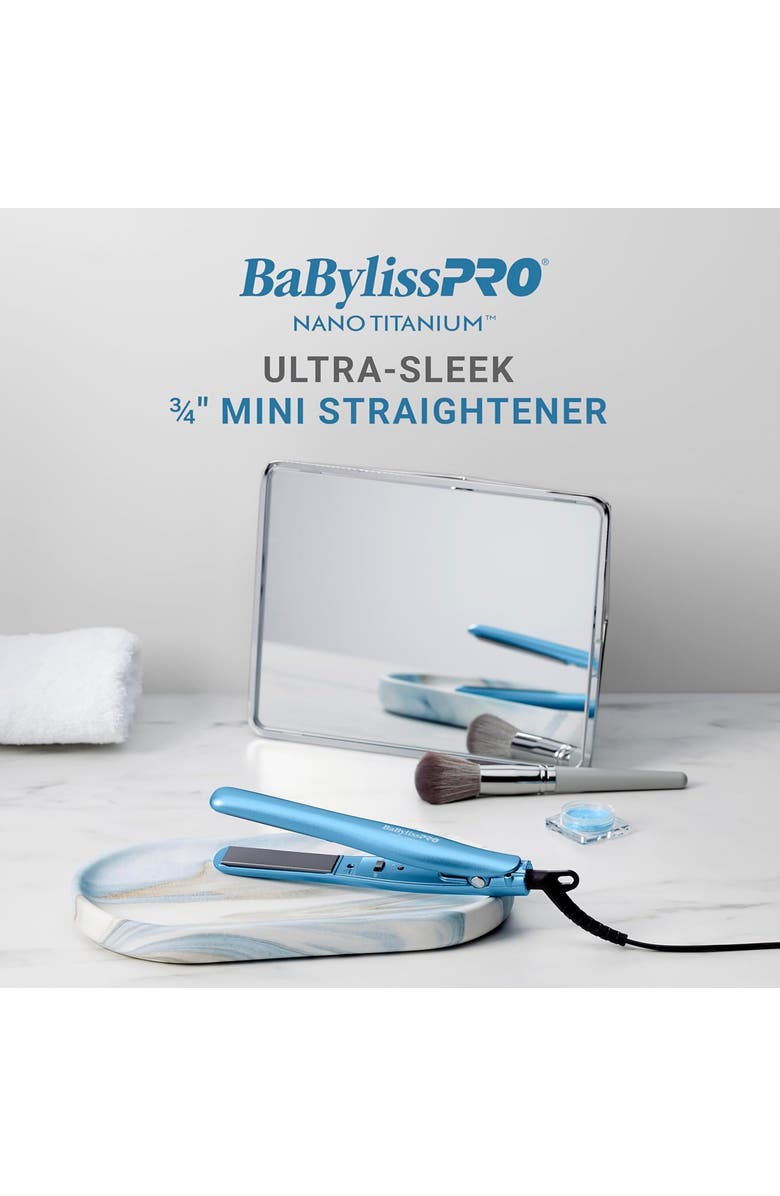 BaBylissPRO Nano Titanium ¾" Ultra-Sleek Straightener, Alternate, color, Blue