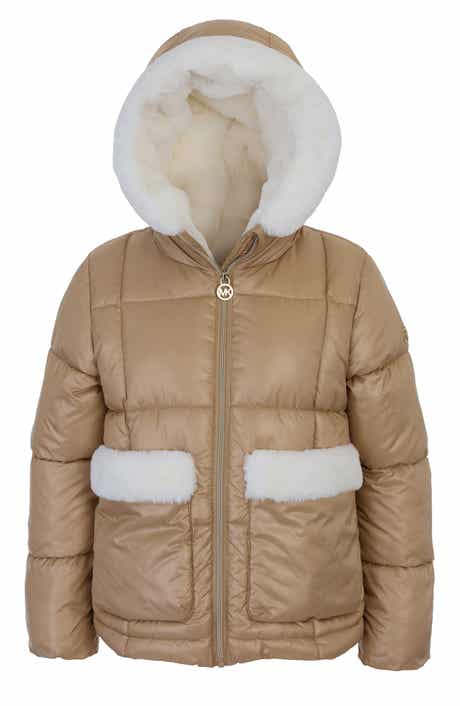 Michael Kors Kids' Double Pocket Faux Fur Lined Parka