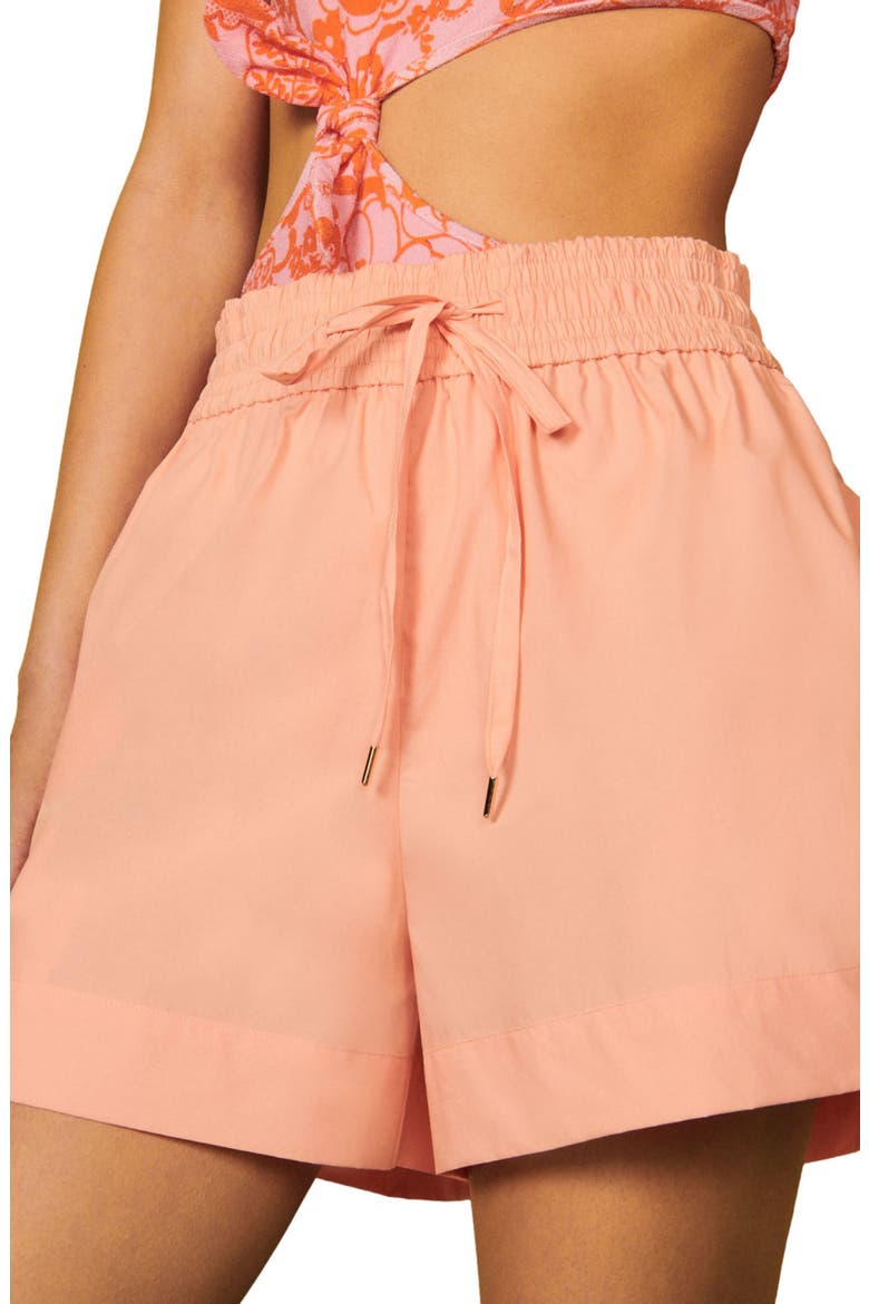 Achil Cotton Shorts, Main, color, ABRICOT FLUO