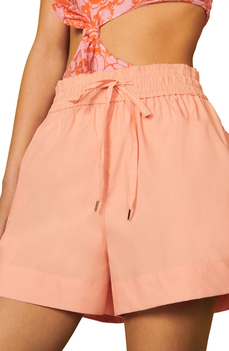 SANDRO Achil Cotton Shorts, Main, color, 