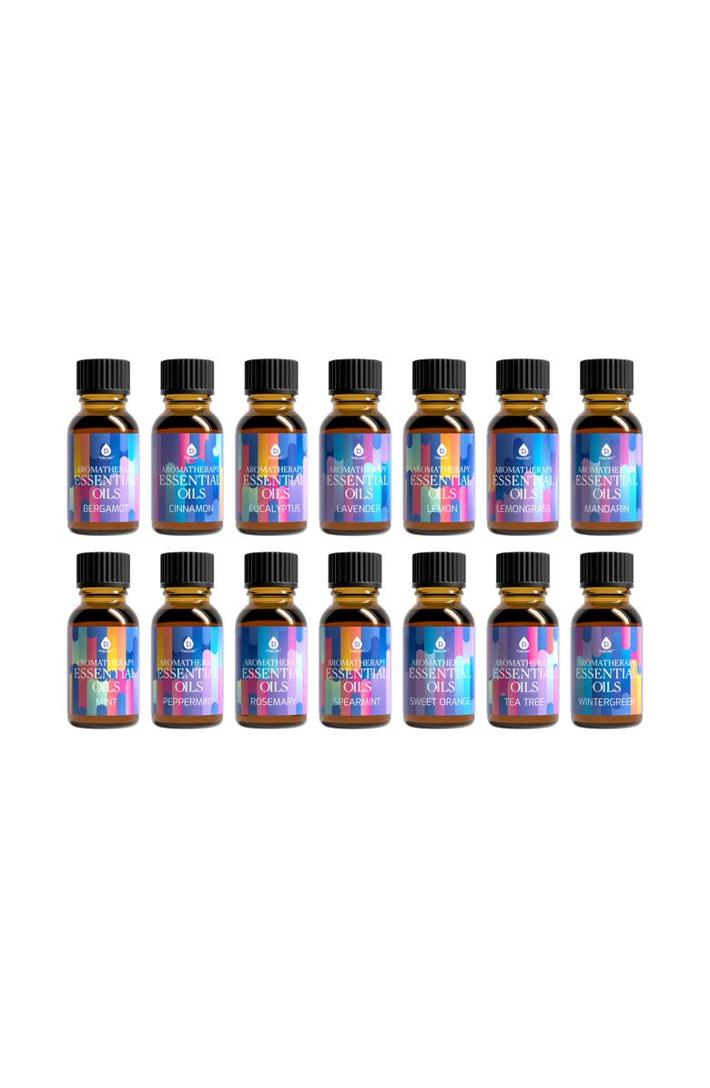 PURSONIC 14 Pack Aromatherapy Essential Oil Gift Set., Main, color, Multicolor