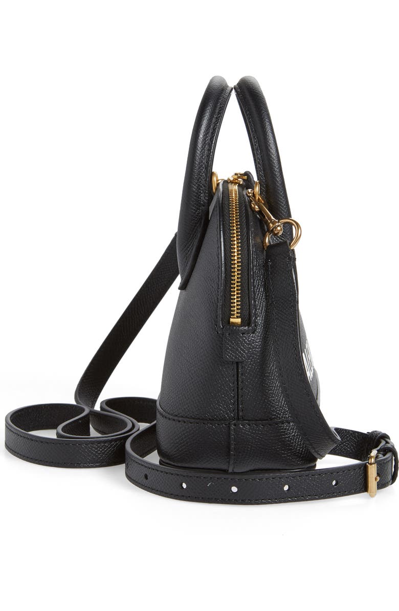 Balenciaga Extra Extra Small Ville Calfskin Top Handle Dome Satchel, Alternate, color,