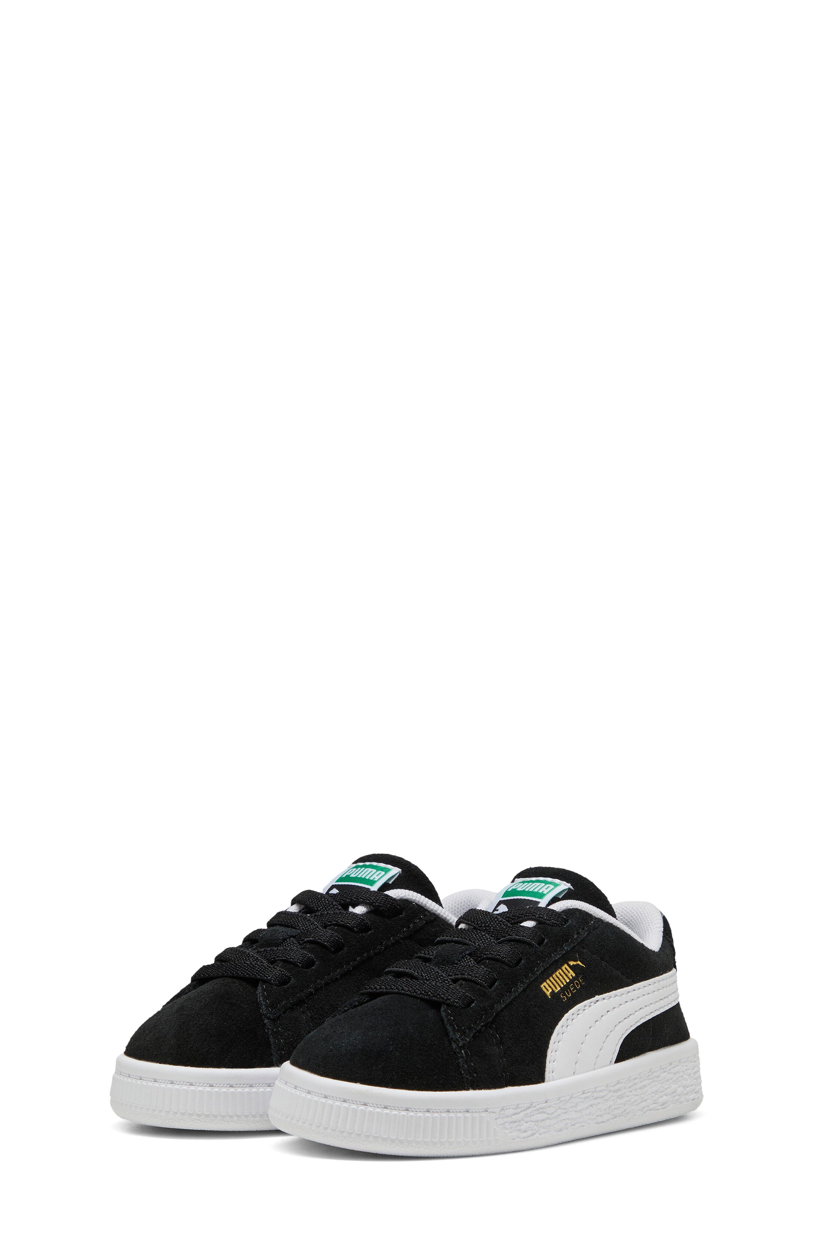 Kids' Suede Classic Sneaker, Main, color, PUMA BLACK/ PUMA WHITE