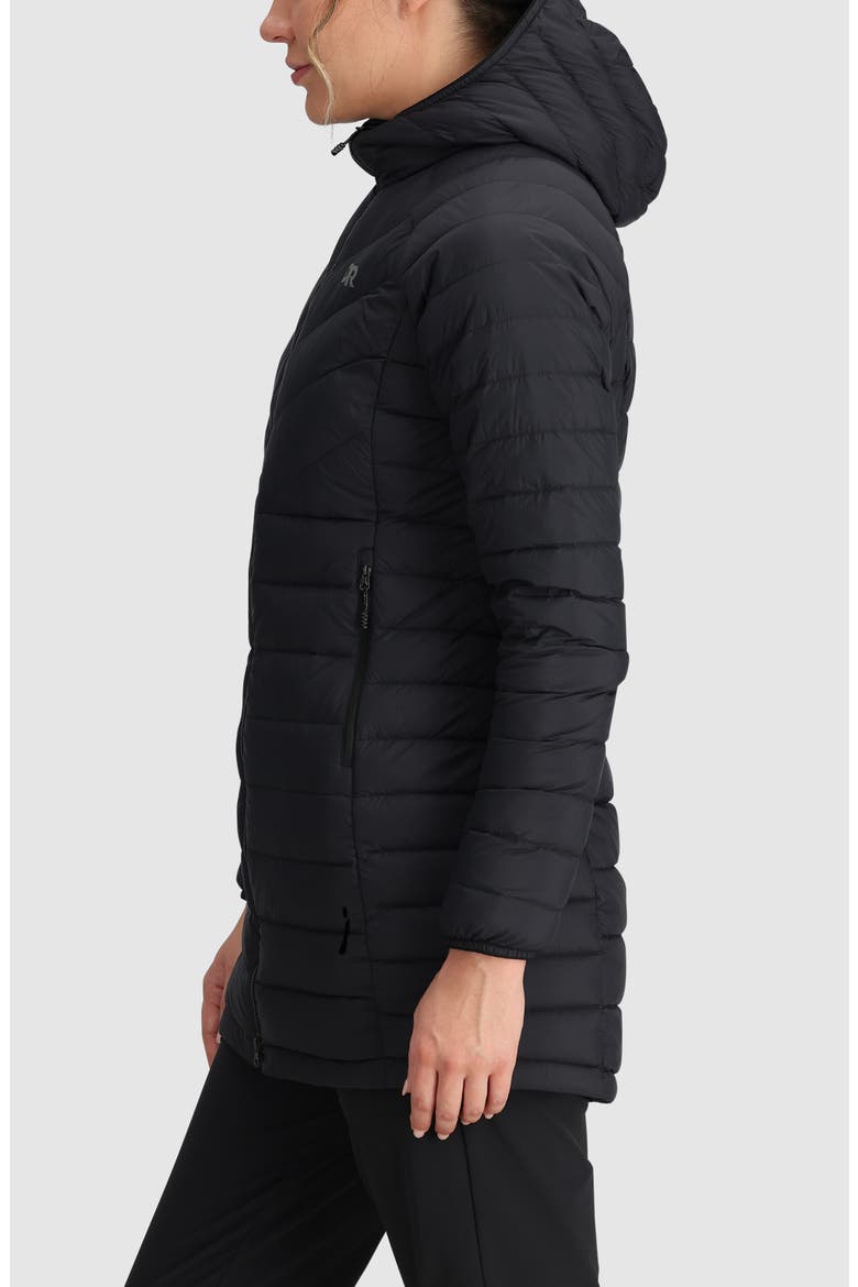 Transcendent Water Resistant 800 Fill Power Down Coat, Alternate, color, BLACK
