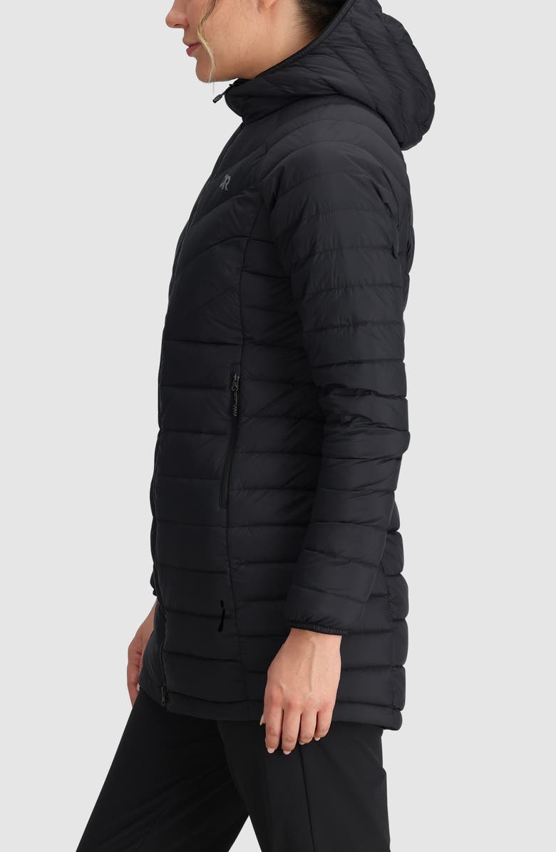 Outdoor Research Transcendent Water Resistant 800 Fill Power Down Coat, Alternate, color, Black