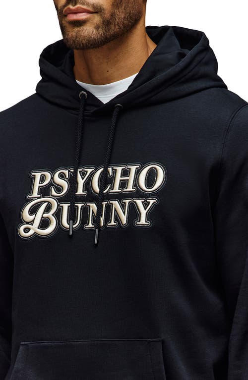 Psycho Bunny Janvi Embroidered Hoodie In Black