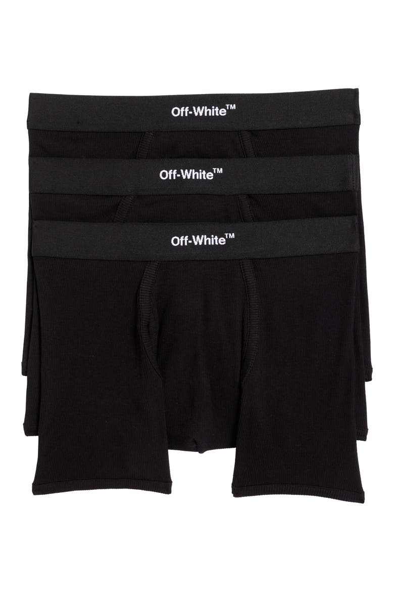 3-Pack Helvetica Boxer Briefs, Main, color, BLACK