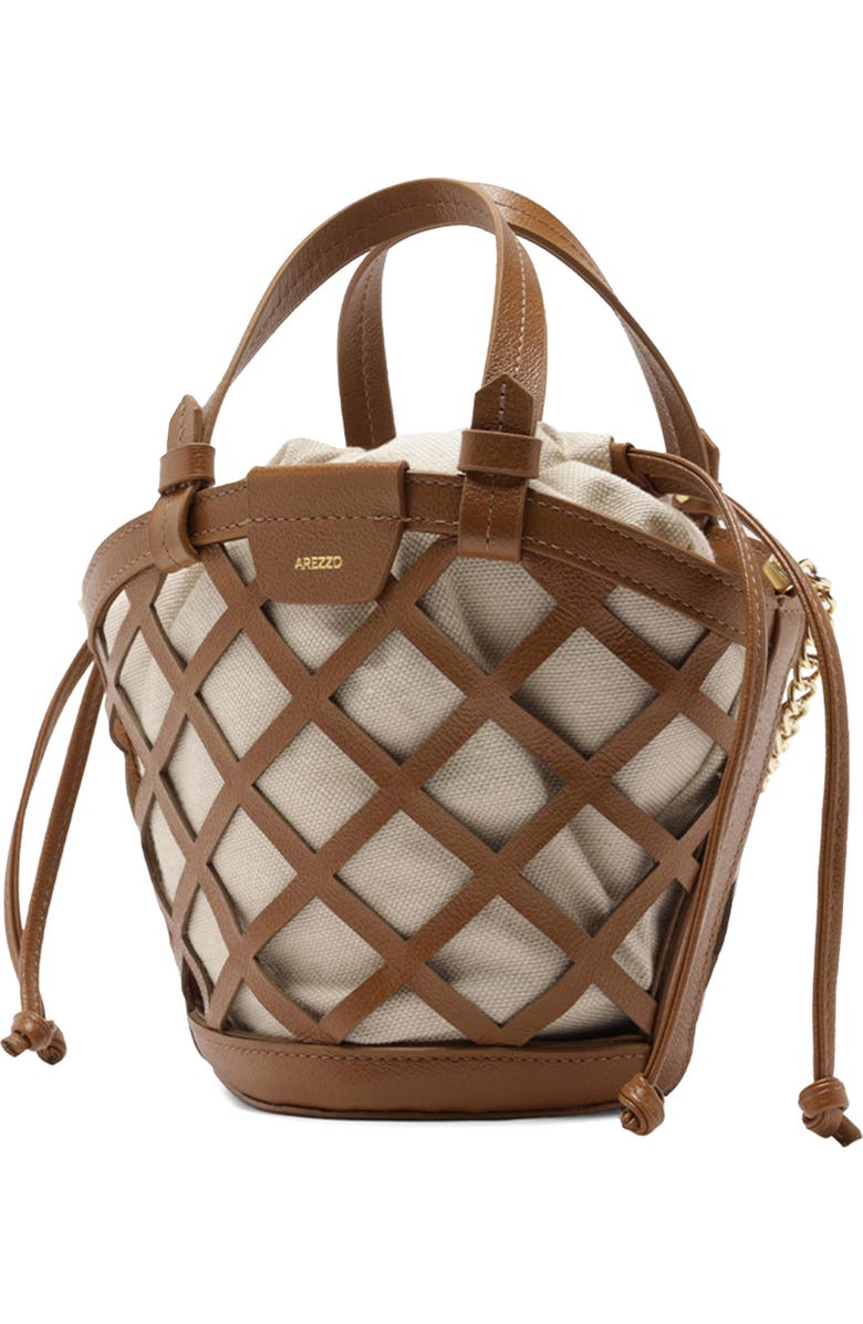 Arezzo Small Petra Leather Bucket Bag, Alternate, color,
