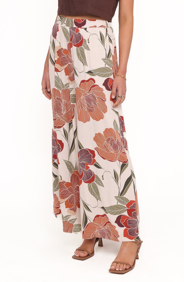 Petal & Pup Bertha Floral Print Wide Leg Pants, Alternate, color, Fall Floral