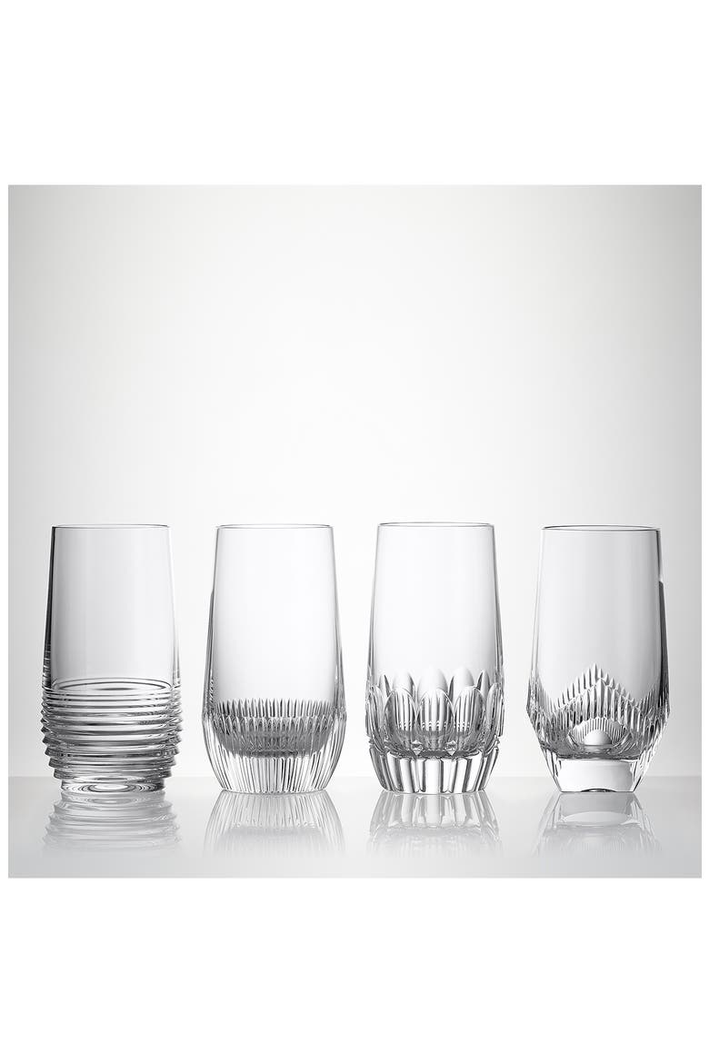 Mixology Mixed Set of 4 Highball Glasses, Alternate, color, NO COLOR