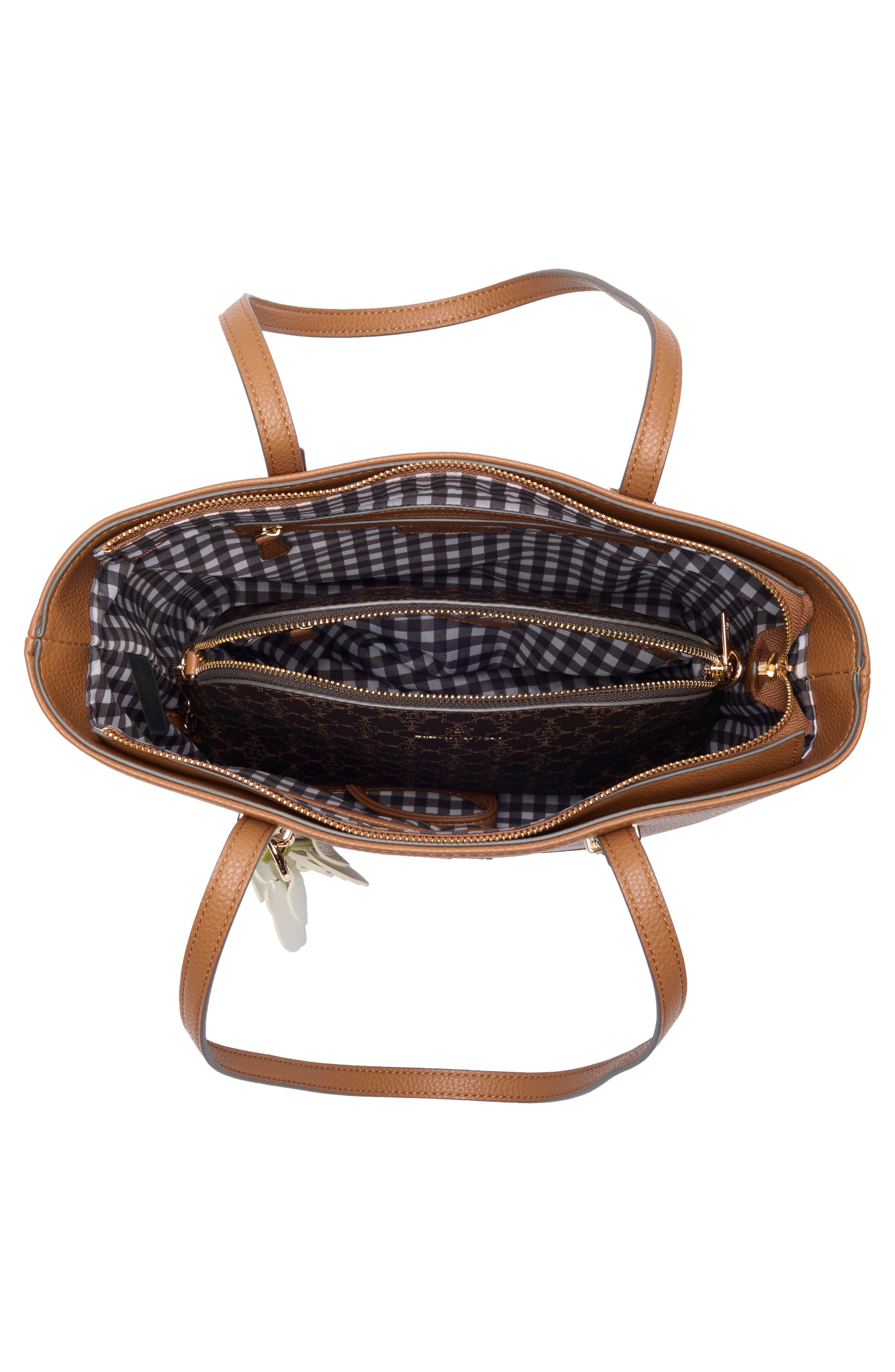 Nanette Lepore Tote, Alternate, color, Hazelnut-Chocolate Logo