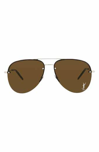 Saint Laurent 59mm Aviator Sunglasses