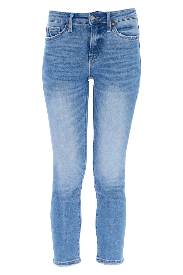 Mid Rise Ankle Slim Jeans, Alternate, color, FAIRY BLUE